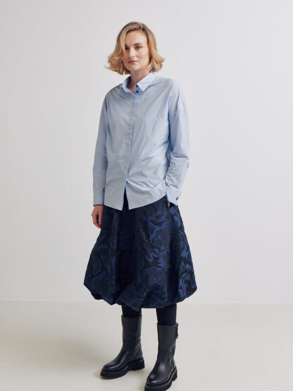 blouse buttonfly taffetas