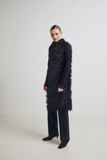 dress chiffon fringe