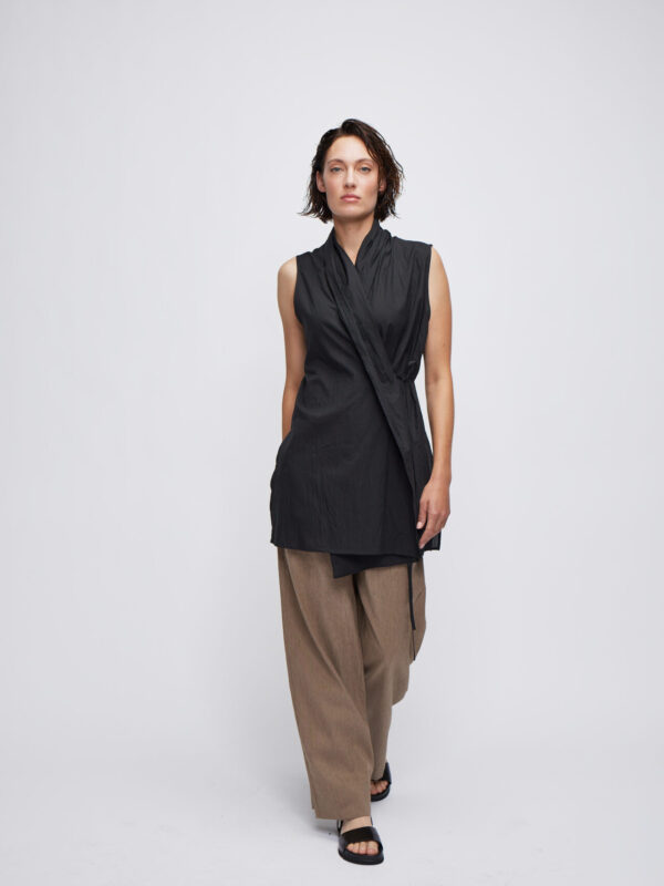 vest to tie cottonvoile