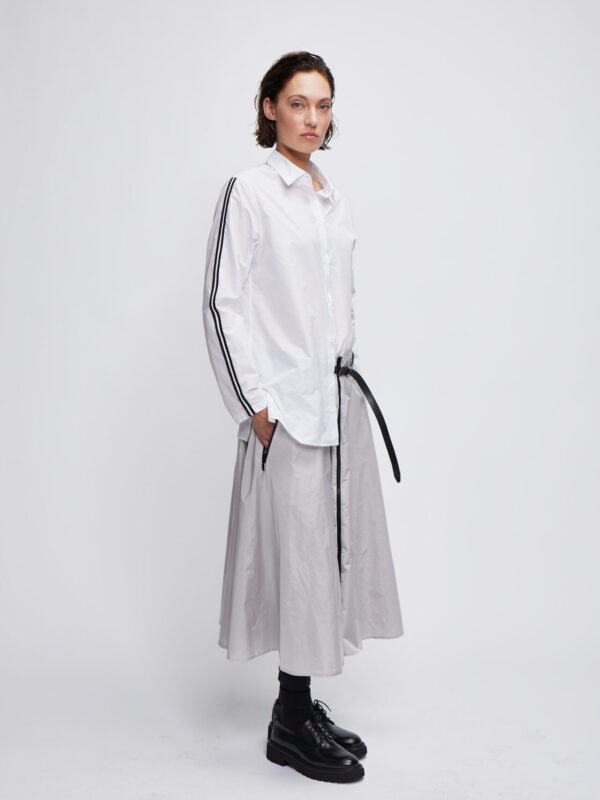 blouse jacket stripes taffetas light