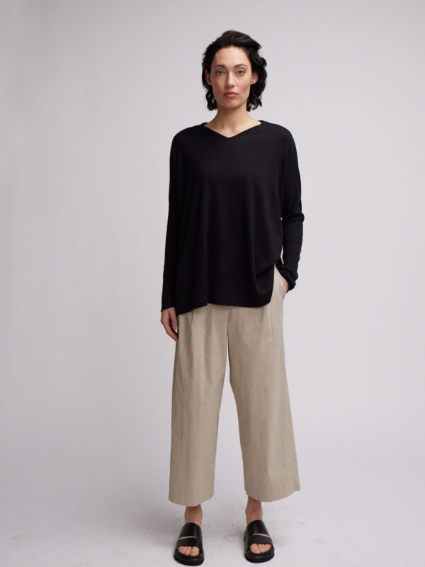 pant wide linenstretch