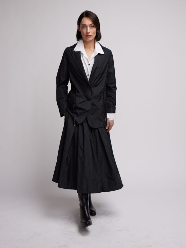 skirt long taffetas