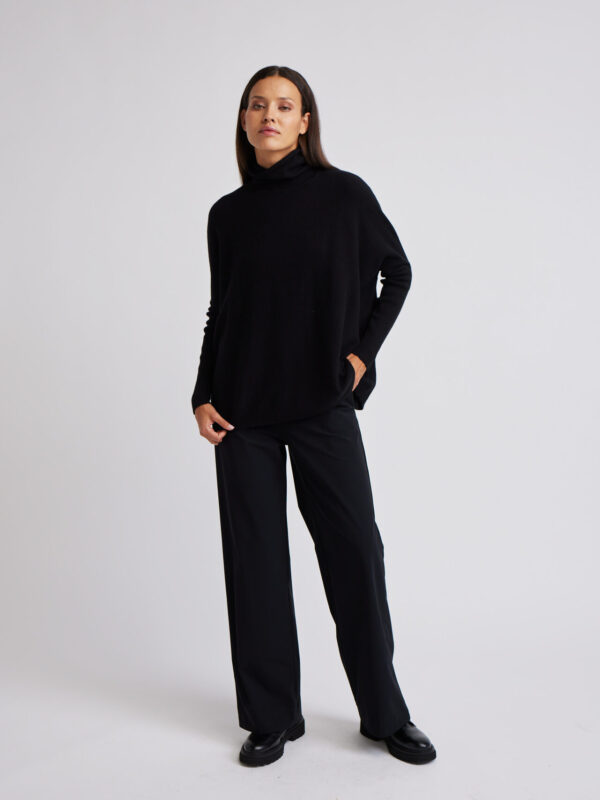pullover turtleneck wide cashmere